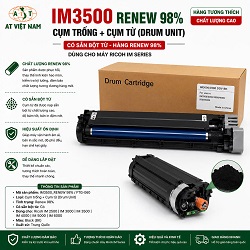 Cụm trống + Cụm từ Ricoh IM 2500 | IM 3000 | IM 3500 | IM 4000 | IM 5000 | IM 6000 _IM3500_ DRUM UNIT_ Có sẵn bột từ FTG-060                                                                            